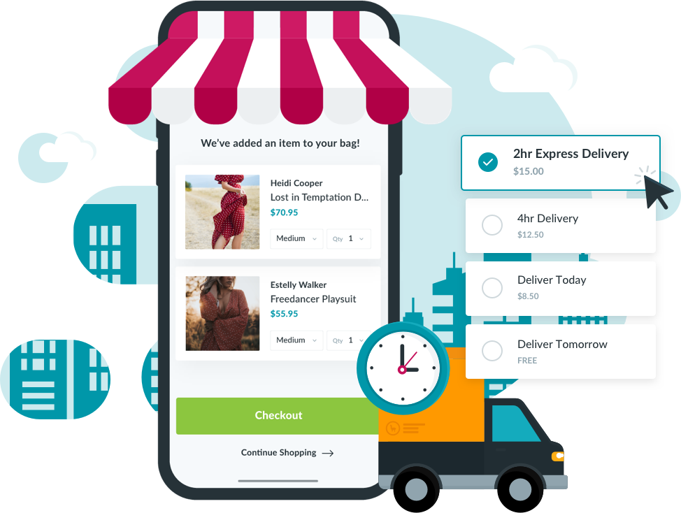 Shopify integration with Sherpa same-day delivery shipping options